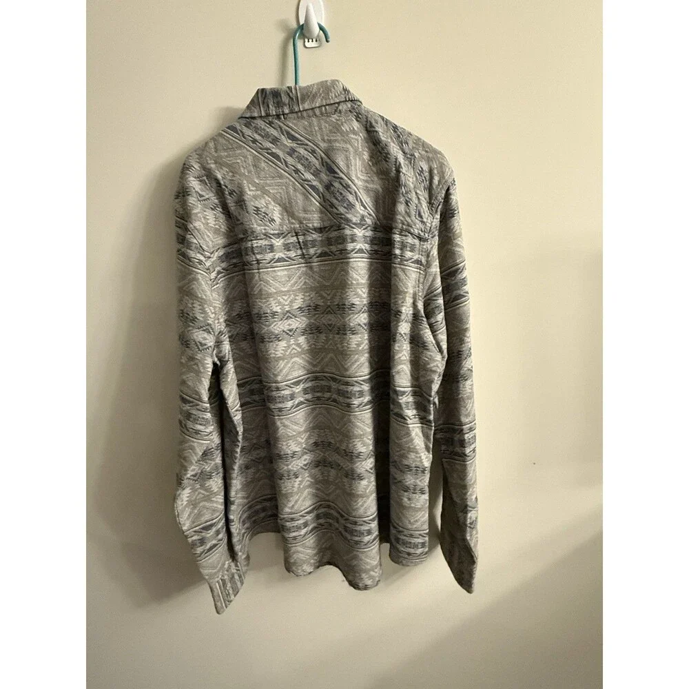 Outback‎ Trading Co Men's Lucas Long Sleeve Performance Shirt Grey XL - Picture 4 of 10